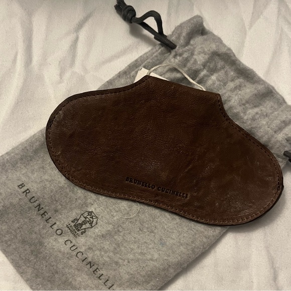 Brunello Cucinelli Sunglass Holder -Dark Brown - Picture 5 of 6